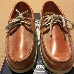 New Sperry A/O WH Wash Orange, mens size US 8